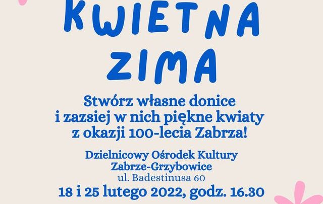 Kwietna Zima – zajęcia kreatywne dla dzieci