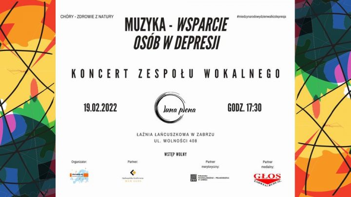 Muzyka – Wsparcie osób w depresji. Koncert Zespołu Wokalnego LUNA PLENA