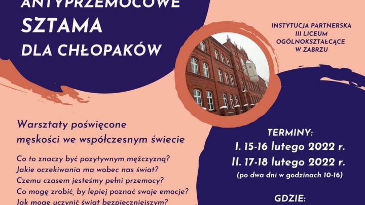 SZTAMA – Warsztaty antyprzemocowe dla chłopaków