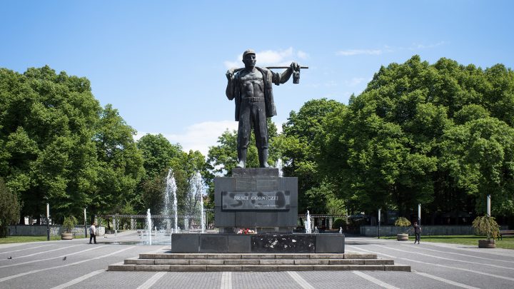 Konserwacja pomnika Braci Górniczej w Zabrzu
