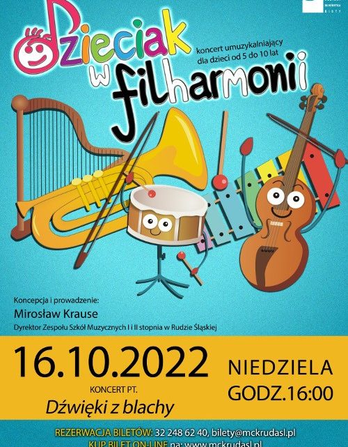 Z cyklu DZIECIAK W FILHARMONII – „Dźwięki z blachy”