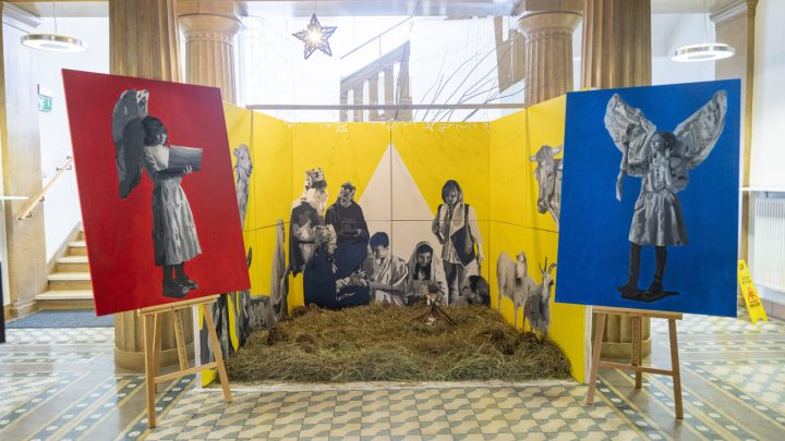 Świąteczna dekoracja uczniów zabrzańskiego Plastyka