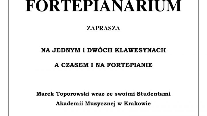 Fortepianarium zaprasza