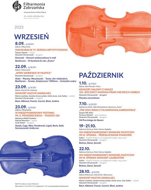 Koncertowa jesień w Filharmonii Zabrzańskiej