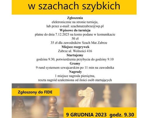 II Otwarte Mistrzostwa Zabrza w szachach szybkich