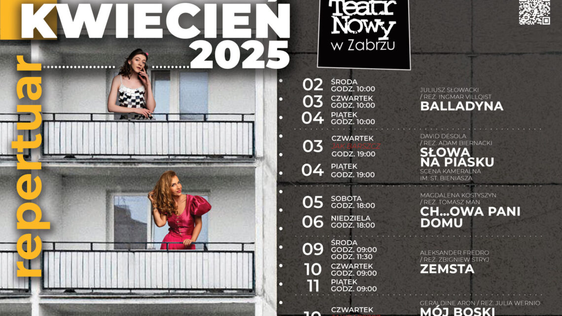 Kwietniowy repertuar Teatru Nowego