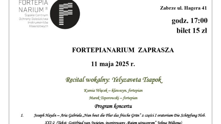Recital wokalny: „Yelyzaveta Tsapok”