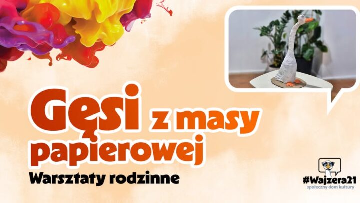 Gęsi z masy papierowej