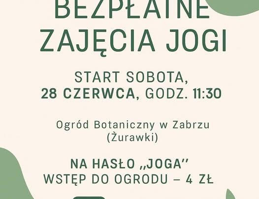 Bezpłatne zajęcia jogi