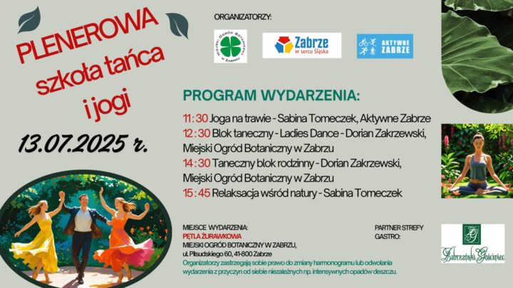 Plenerowa szkoła tańca i jogi