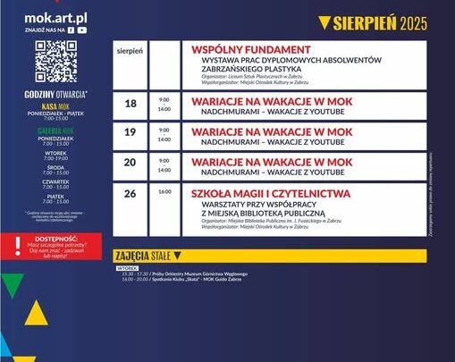 Rozkład jazdy na sierpień w MOK