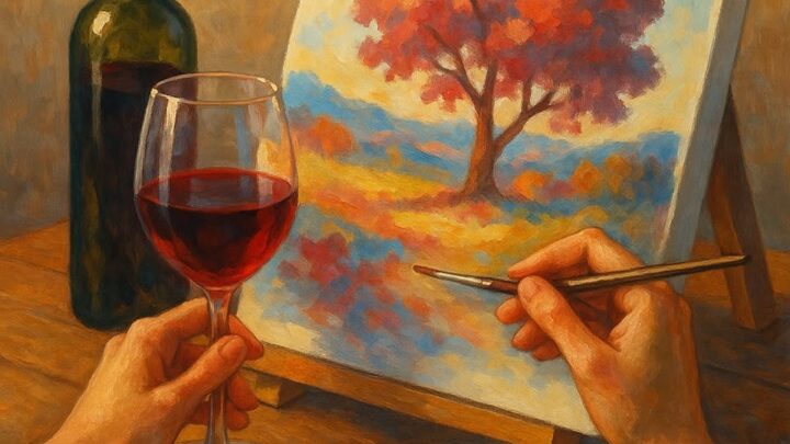 Malowanie przy winie w Impresji