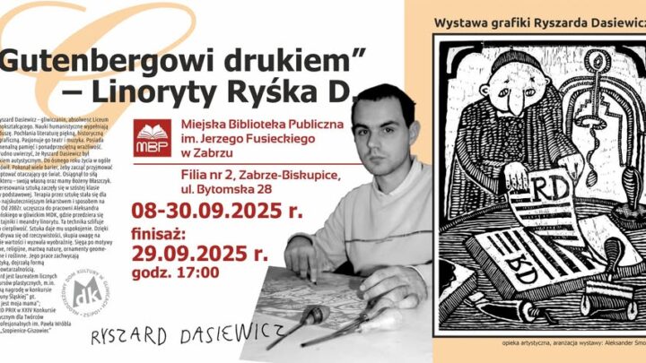 „Gutenbergowi drukiem” – Linoryty Ryśka D.